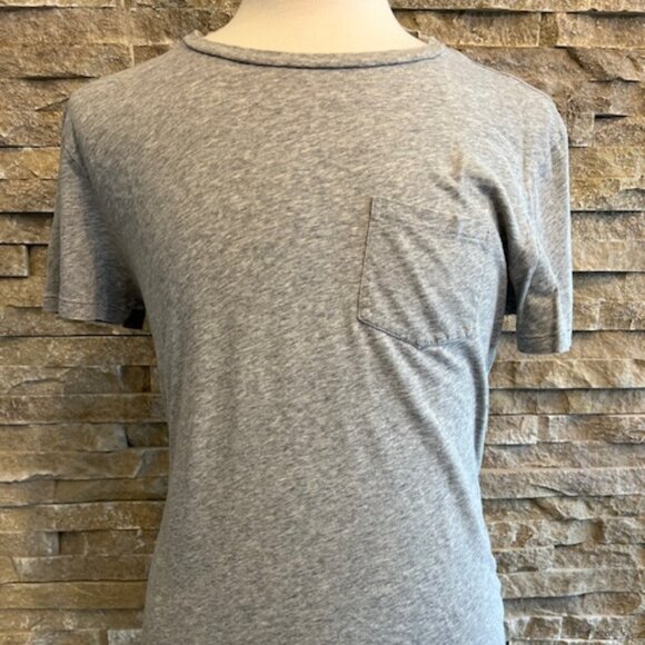 TOM FORD Men's pocket heather gray t-shirt 54 Italy - Picture 1 of 9